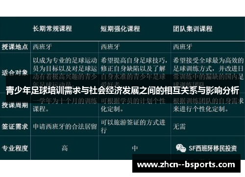 青少年足球培训需求与社会经济发展之间的相互关系与影响分析 青少年足球培训需求与社会经济发展之间的相互关系与影响分析
